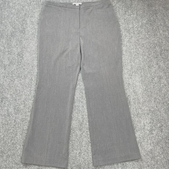 Chico's Pants - Chicos Trouser Dress Pants Sz 2 Short Womens Large Short Gray Stretch Flare Leg